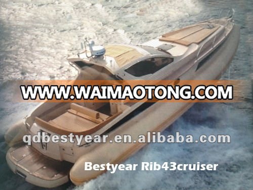 Bestyear inflatable Rib42cabin cruiser yacht